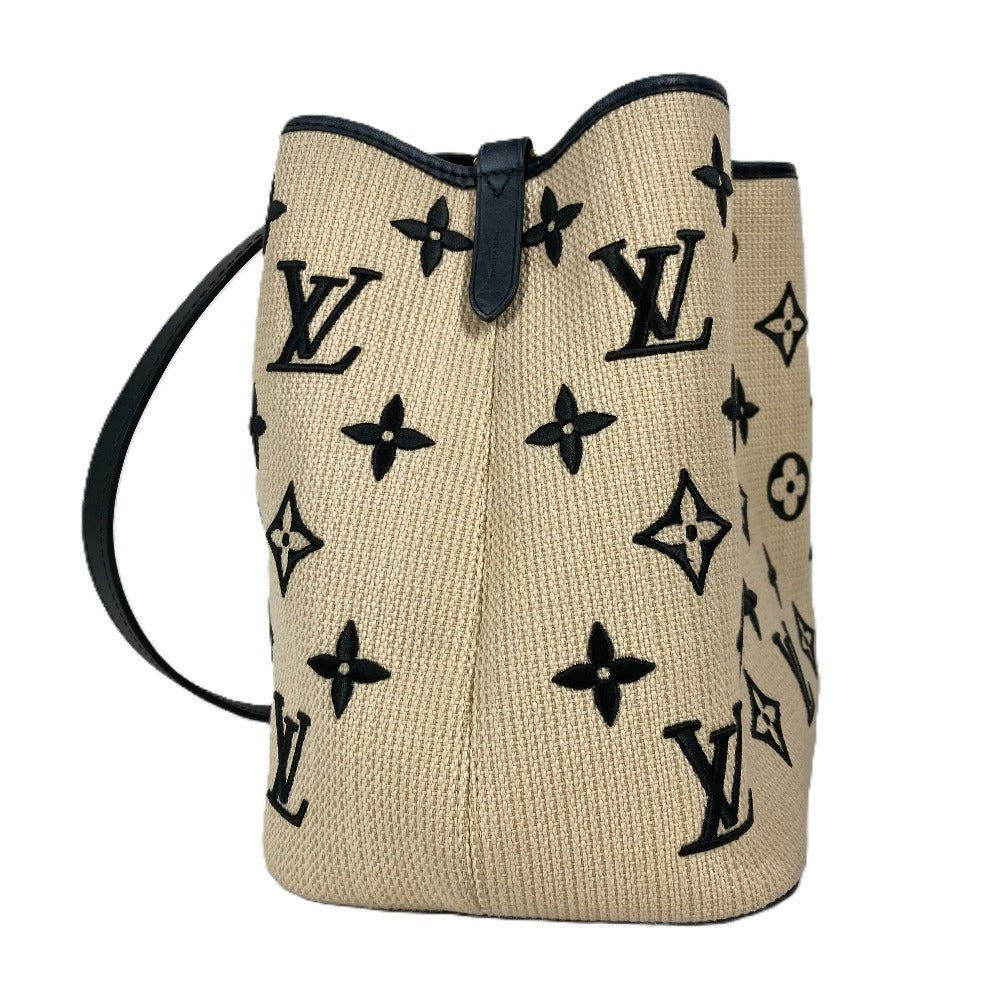 Louis Vuitton M23080 visor pool Neo Noe Monogram Leather Cotton Black Shoulder Bag