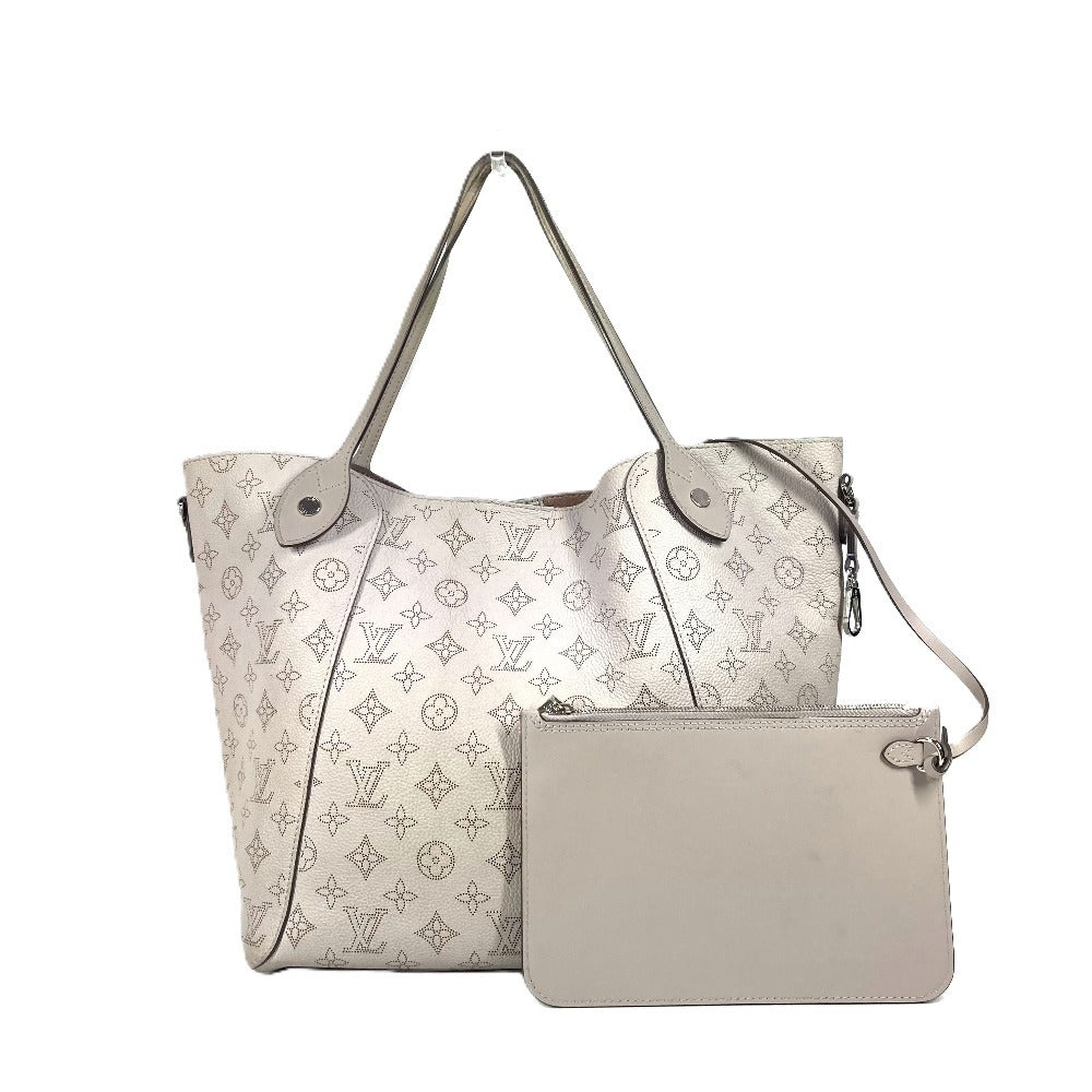Louis Vuitton M57535 mahina Greige Mahina Hina Monogram Leather Shoulder Bag