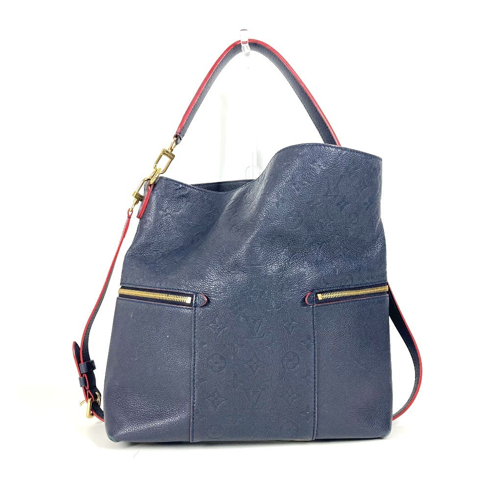 Louis Vuitton M44012 Ann Platt Ann Platt Monogram Leather Navy Shoulder Bag