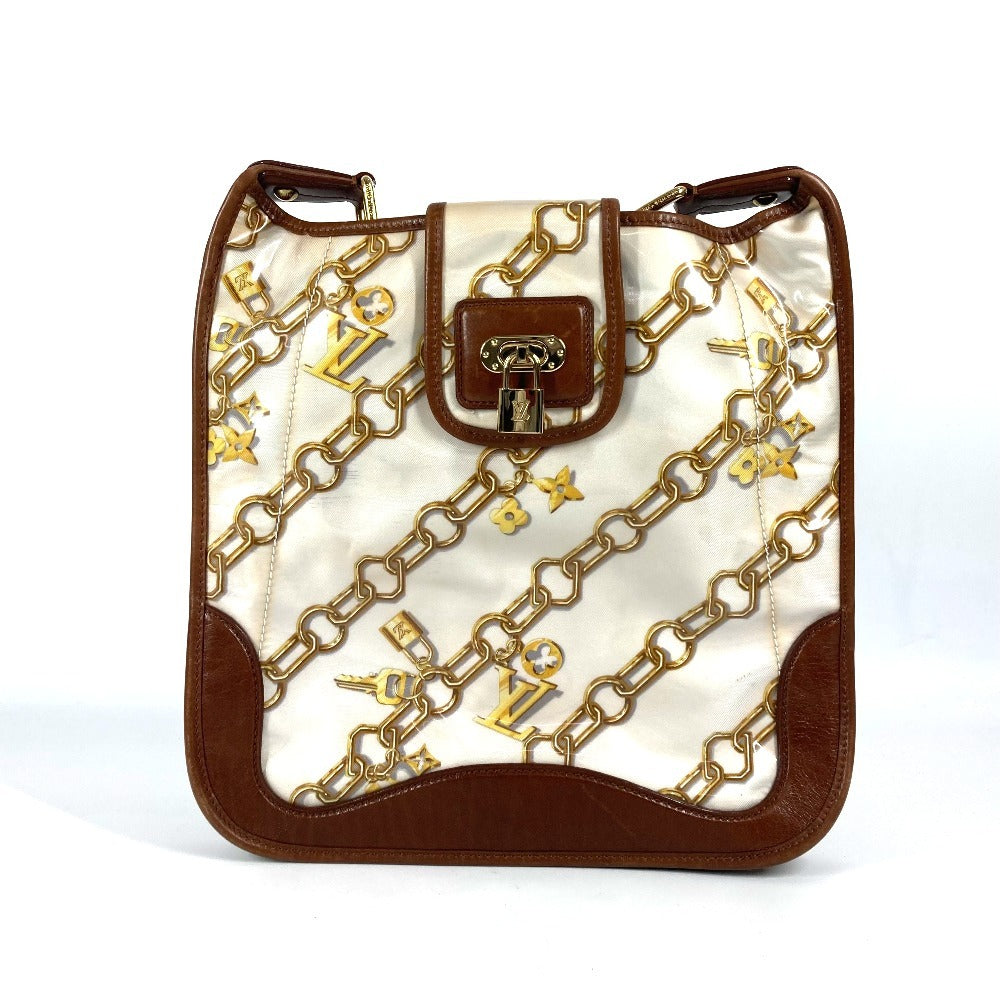 Louis Vuitton M95158 Plastics charm M tte Monogram Leather White Shoulder Bag