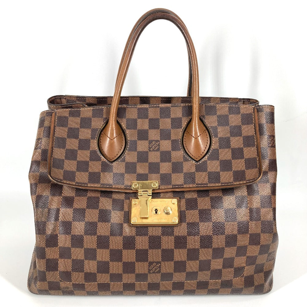 Louis Vuitton N41273 Damier Ascot Canvas Brown Handbag D 17