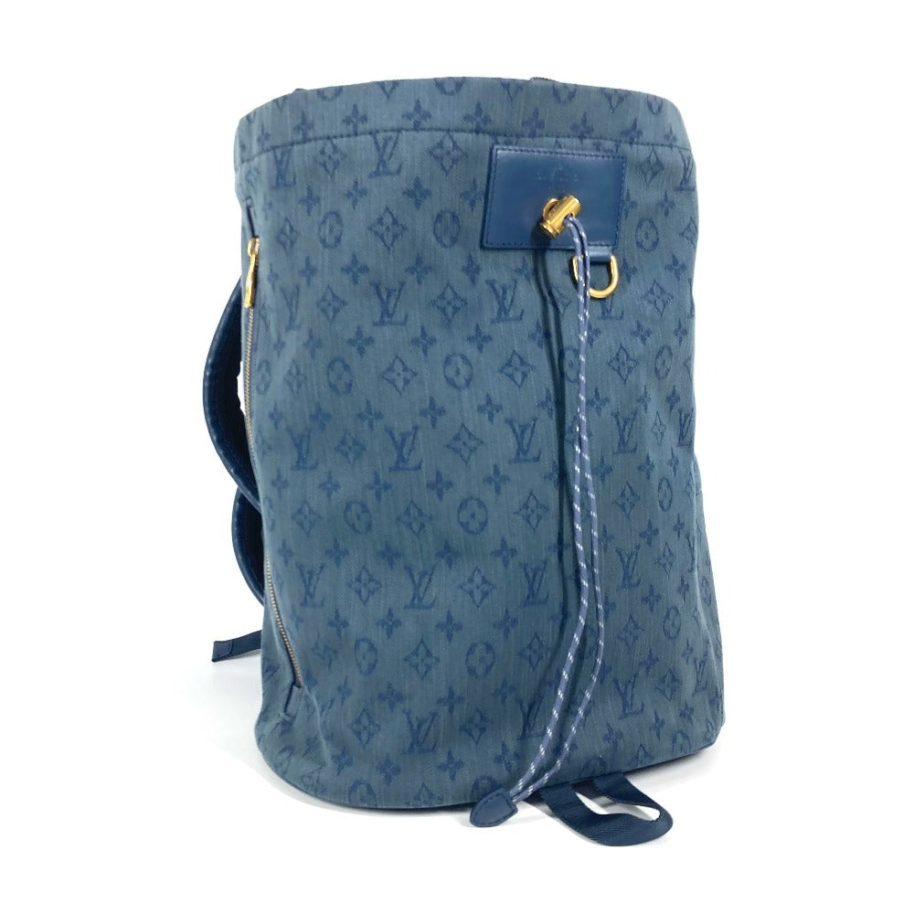 Louis Vuitton Backpack M44617 chalk backpack Monogram Canvas Denim Blue