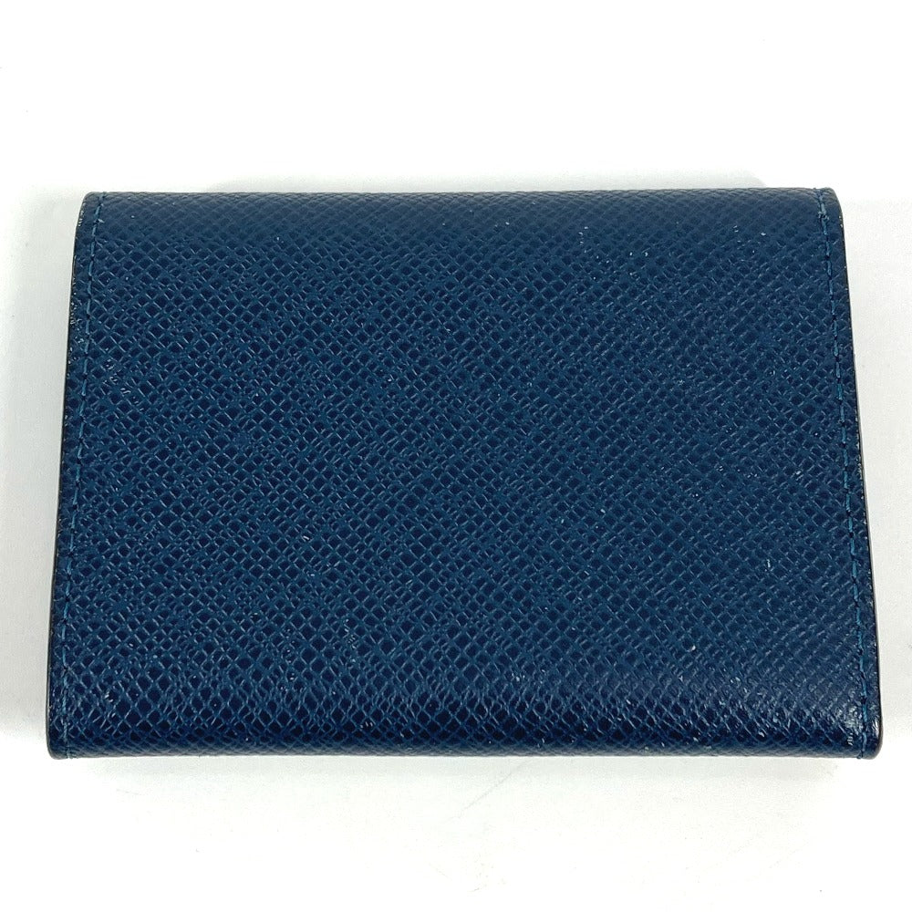 Louis Vuitton M64022 Taiga Envelope Carte Leather Navy Wallet Case