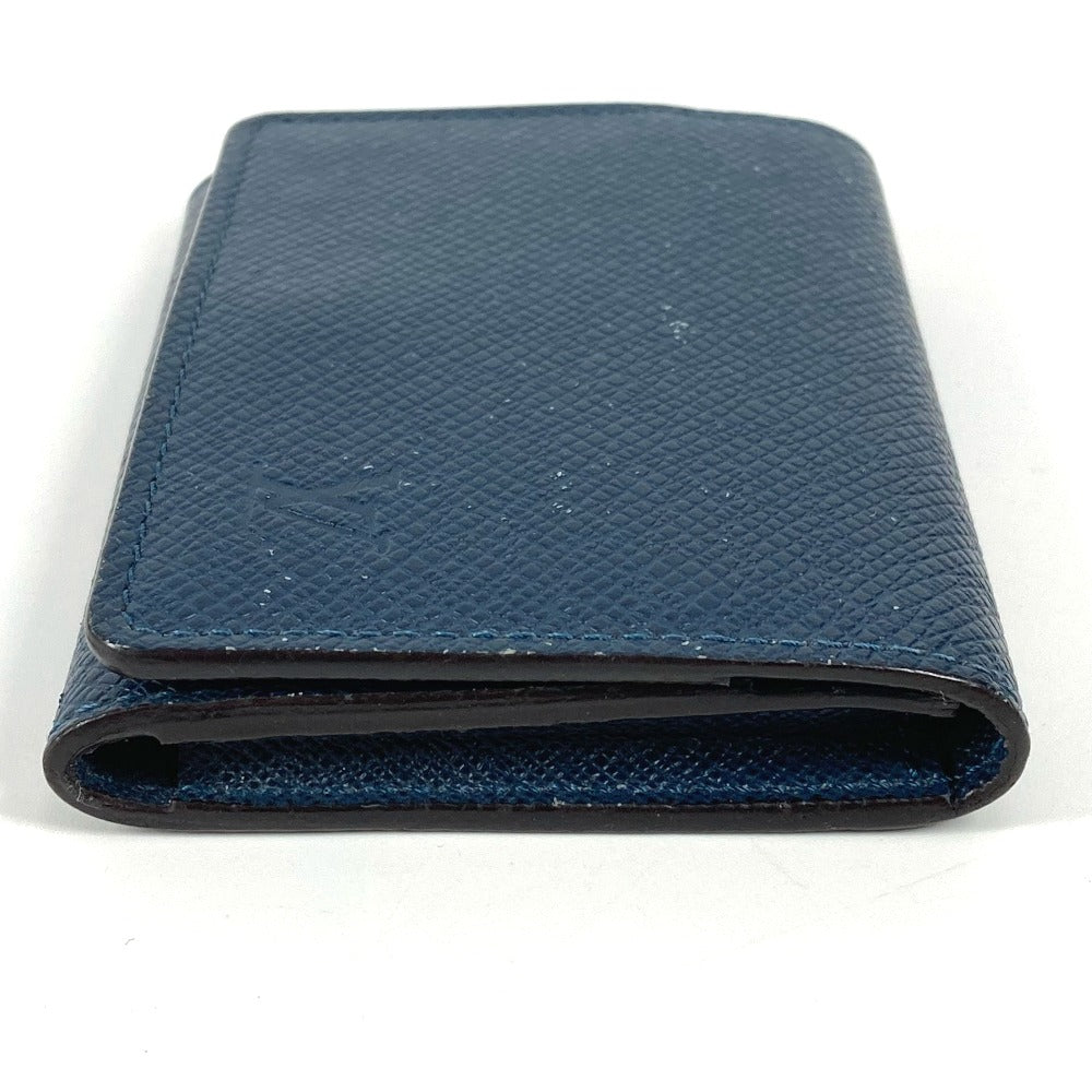 Louis Vuitton M64022 Taiga Envelope Carte Leather Navy Wallet Case