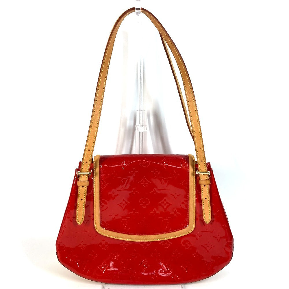 Louis Vuitton M91287 Vernis Skein Bay Monogram Red Shoulder Bag