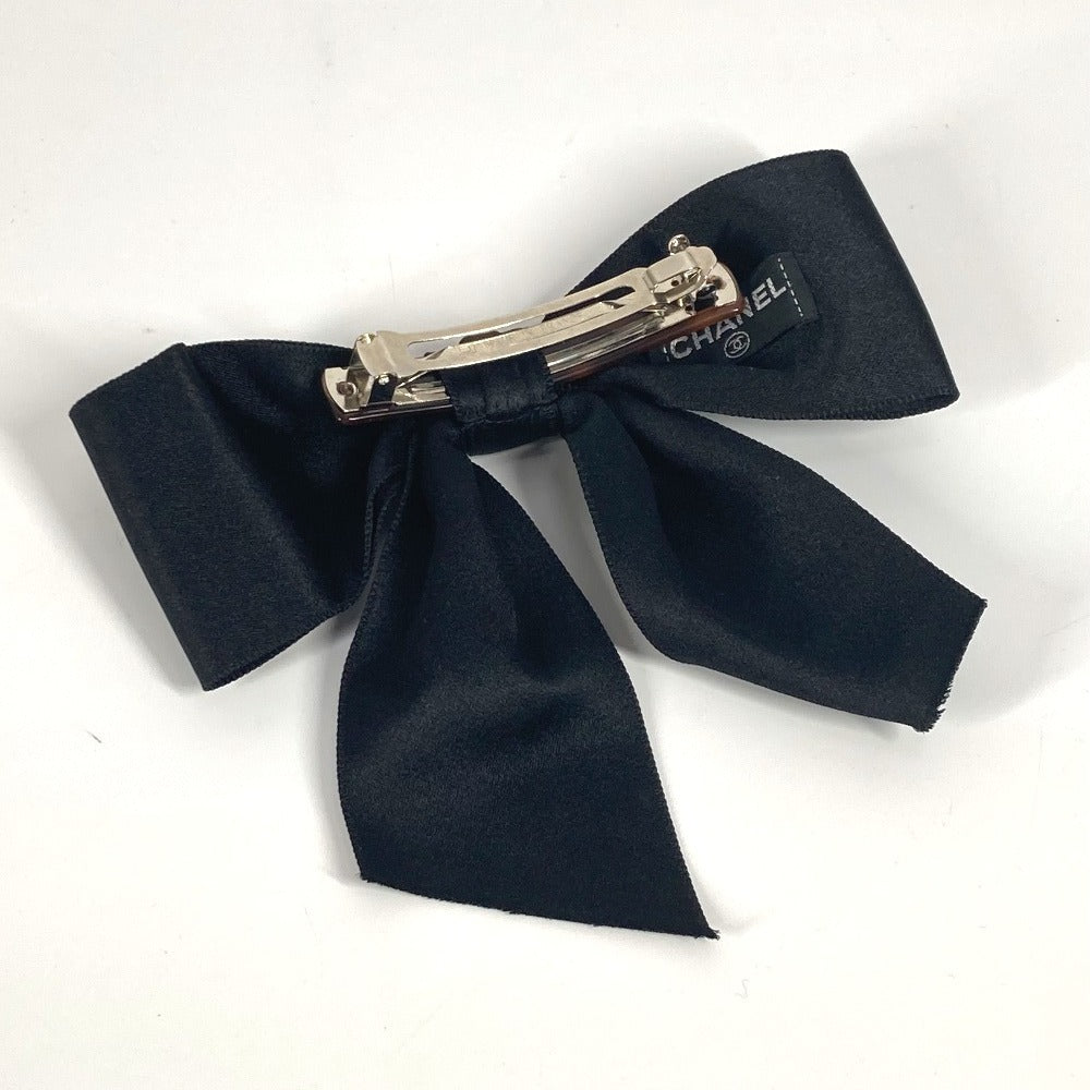Chanel Valletta Satin Accessories Ribbon Black Handbag