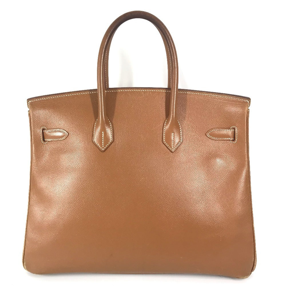 Tote Bag Birkin Leather Gold