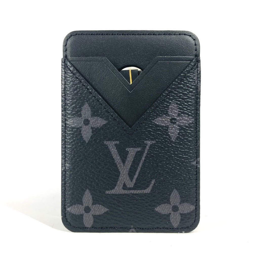 Louis Vuitton M12602 Eclipse Porto Cult Monogram Canvas Black Wallet Case