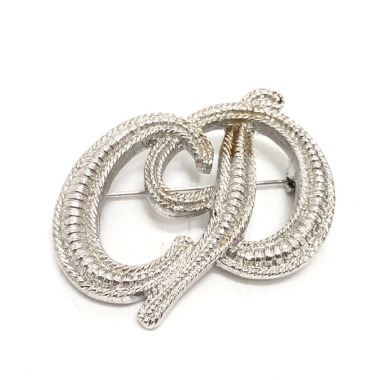 Dior Brooch Metal Cd Handbag Silver Logo Travel Bag