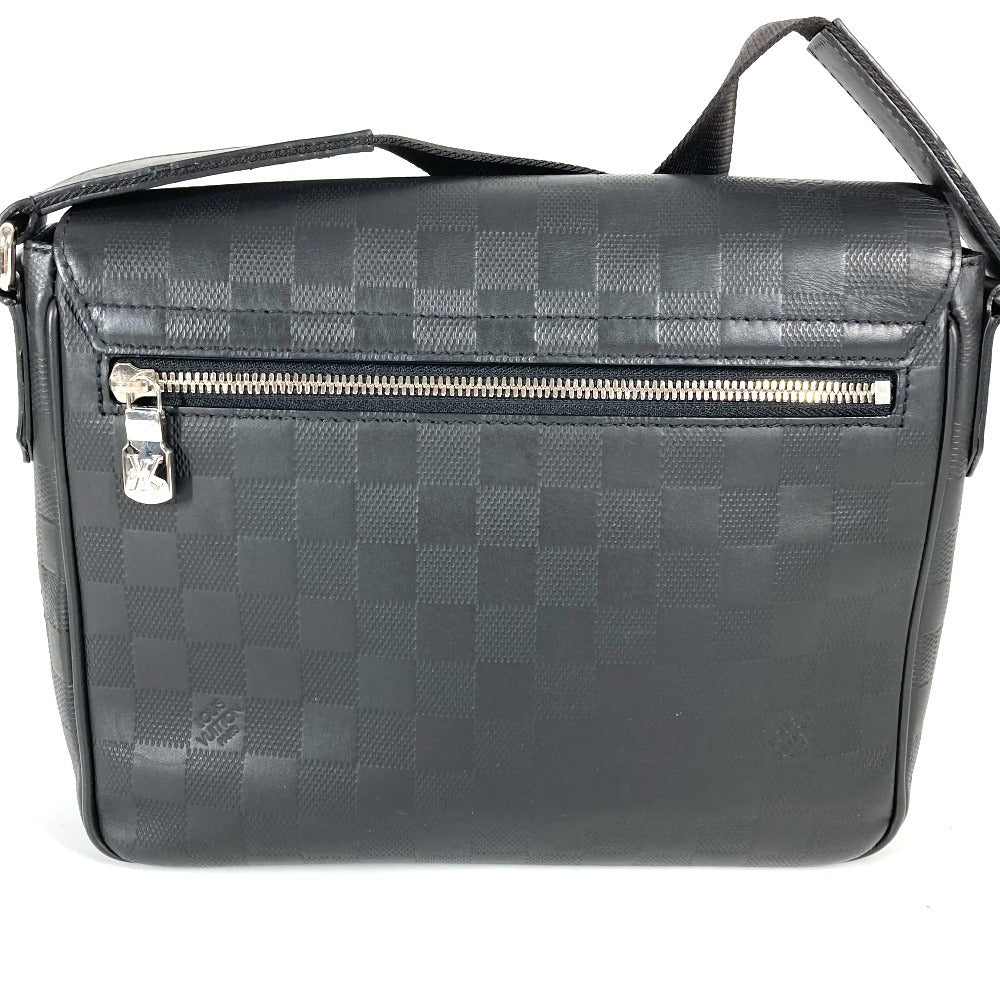 Louis Vuitton N42711 Damier Anfini Damier Anfini Leather Black Shoulder Bag