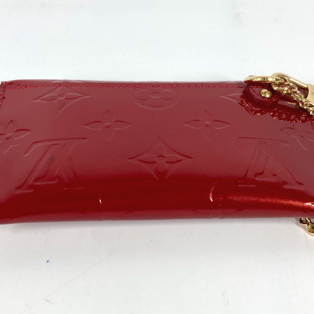 Louis Vuitton Coin M91917 Vernis Unvelop Monogram Canvas Red Handbag