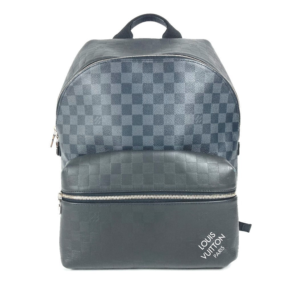 Louis Vuitton Backpack N40436 Damier Infini Damier Leather Canvas Black