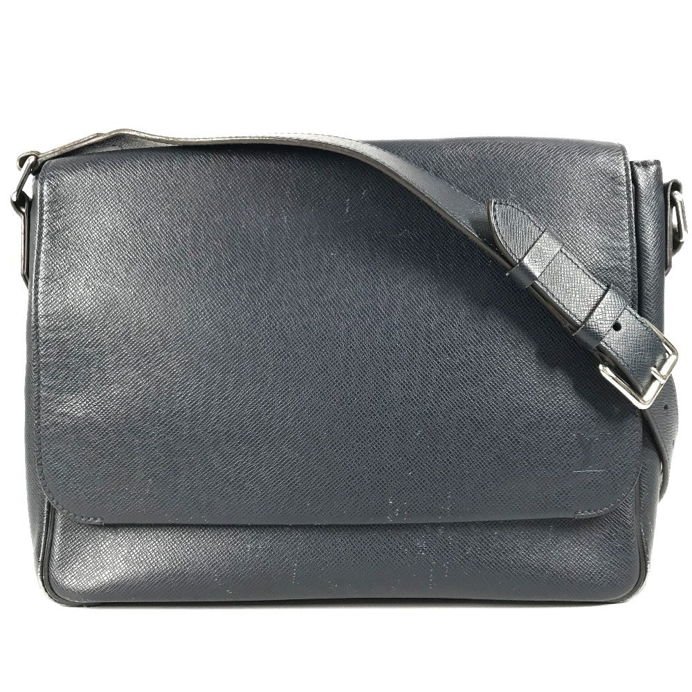 Louis Vuitton M32624 Taiga Roman MM Leather Navy Shoulder Bag