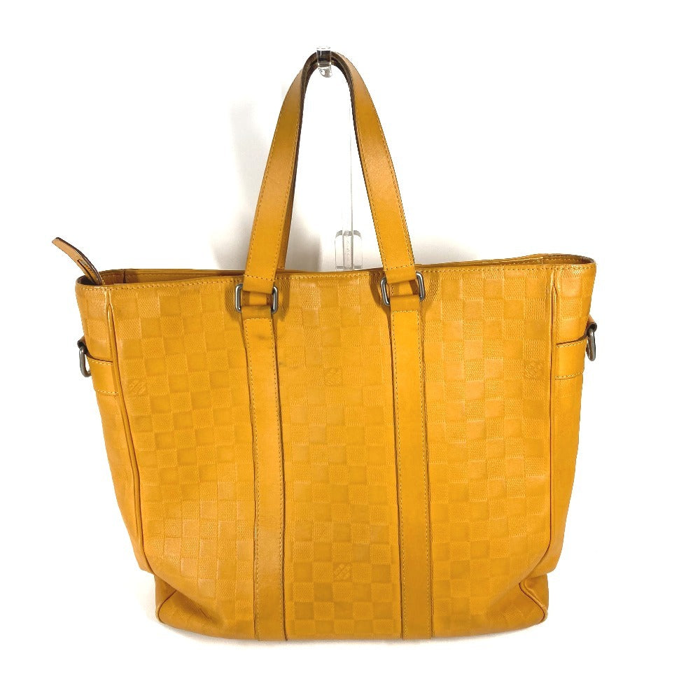 Louis Vuitton N41228 Damier Anfini yellow Damier Leather Tote Bag