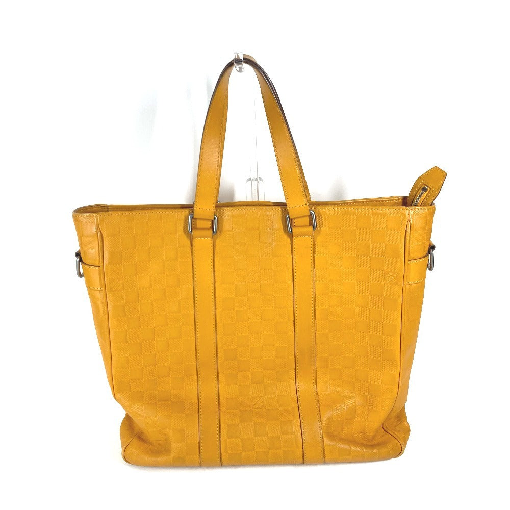 Louis Vuitton N41228 Damier Anfini yellow Damier Leather Tote Bag