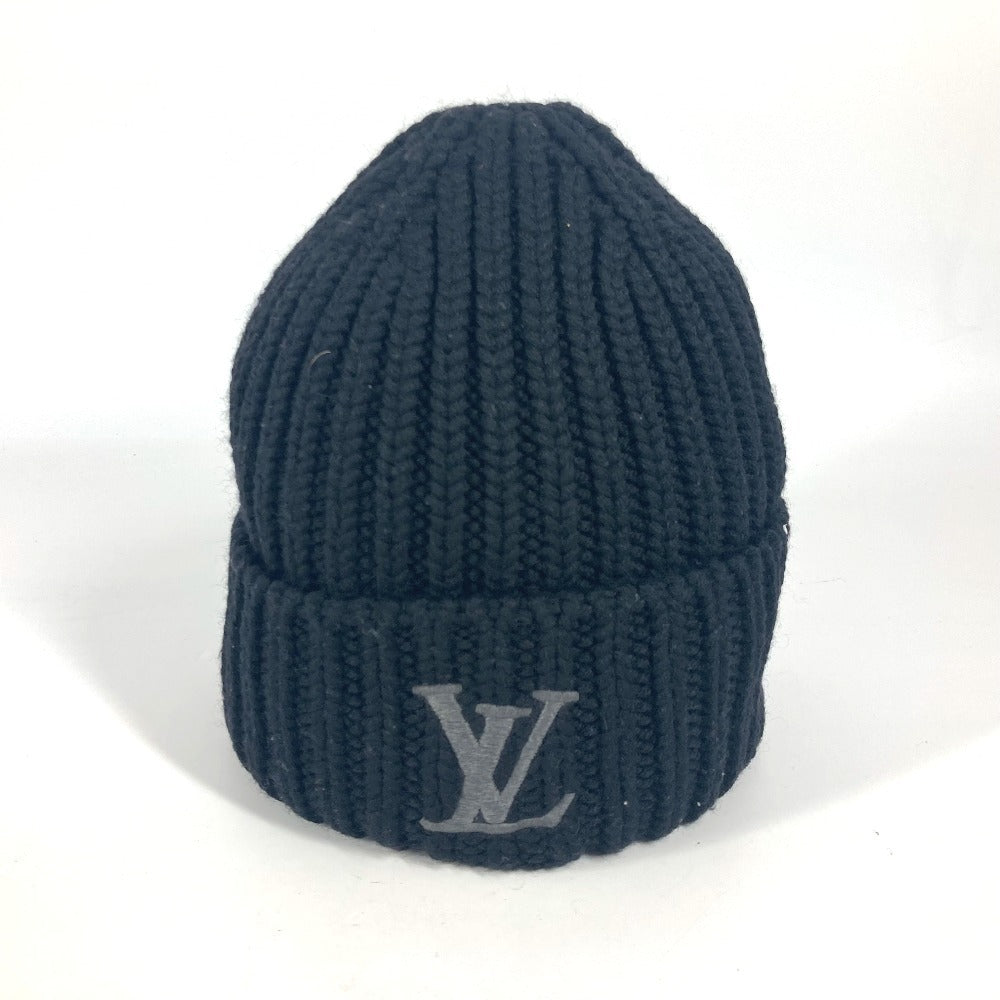 Louis Vuitton Knit M77277 Beanie Only Wool Black Apparel