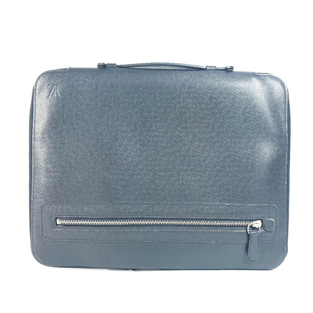 Louis Vuitton M32612 Taiga Vladimir Leather Black Clutch Bag