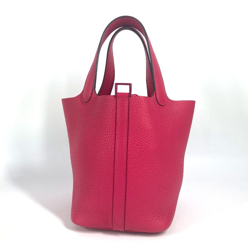 Taurillon Clemence Picotin Lock Pm Pink Travel Bag