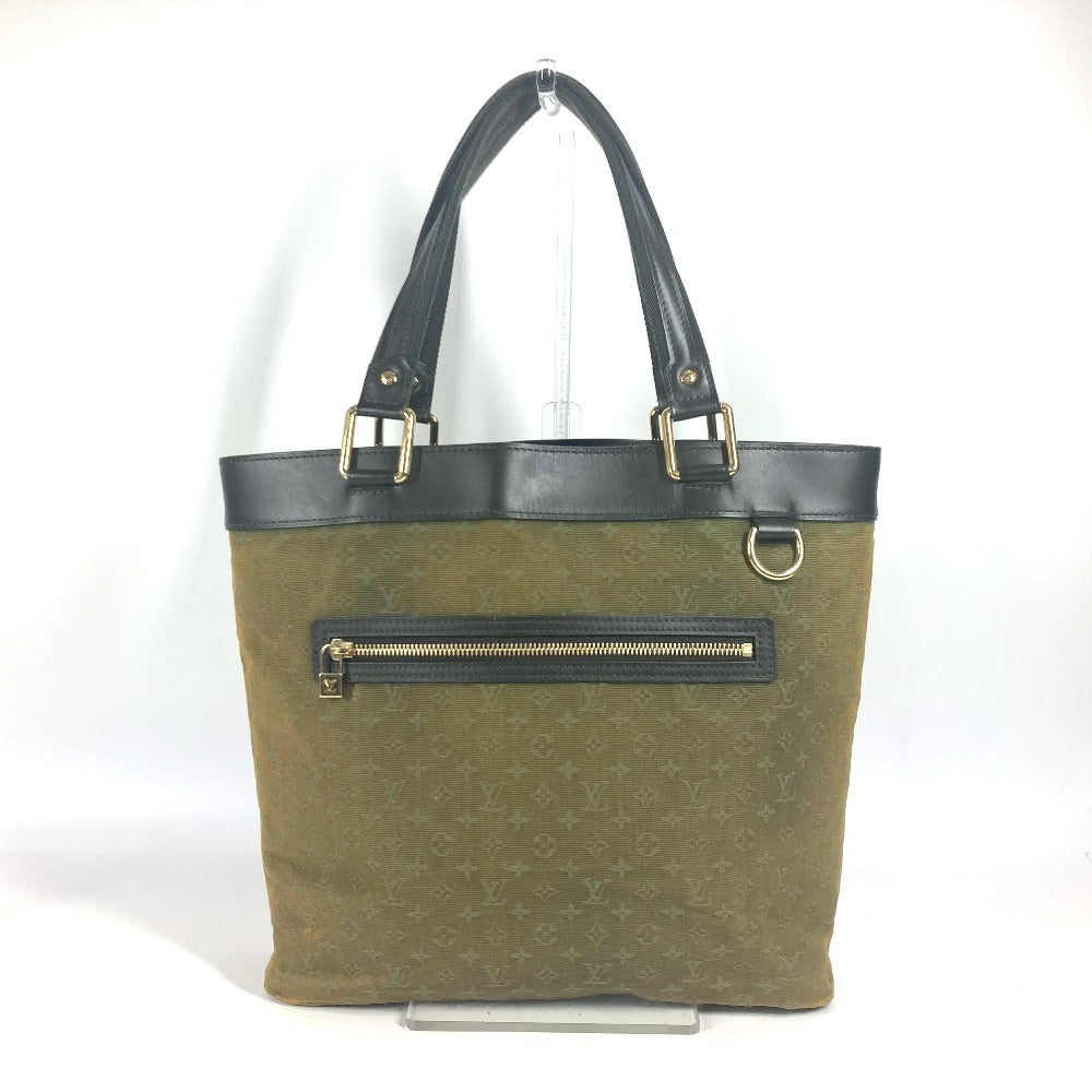 Louis Vuitton M92681 Lucille GM Monogram Canvas Khaki Mini Shoulder Bag D 5
