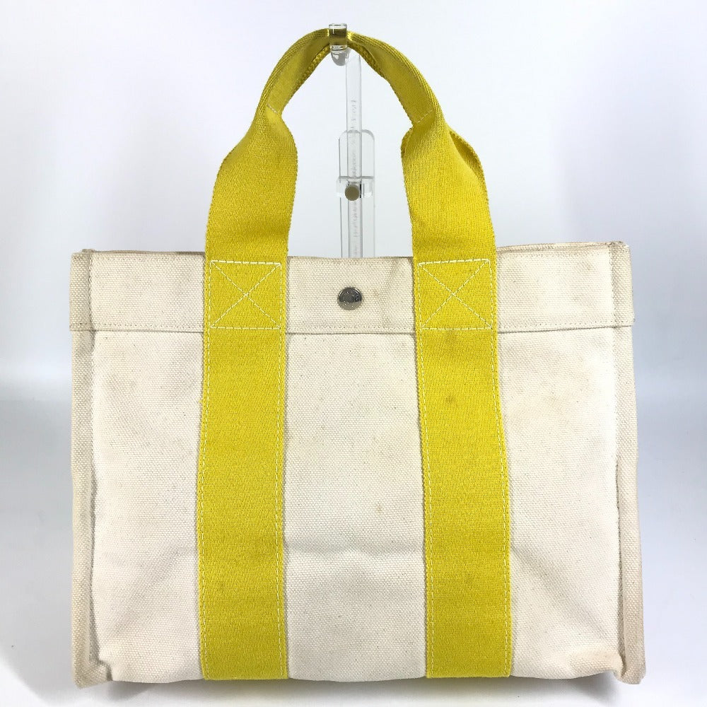 Hermes Tote Bag Bora Bora Pm Canvas Yellow