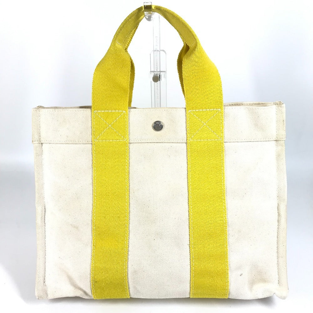 Hermes Tote Bag Bora Bora Pm Canvas Yellow