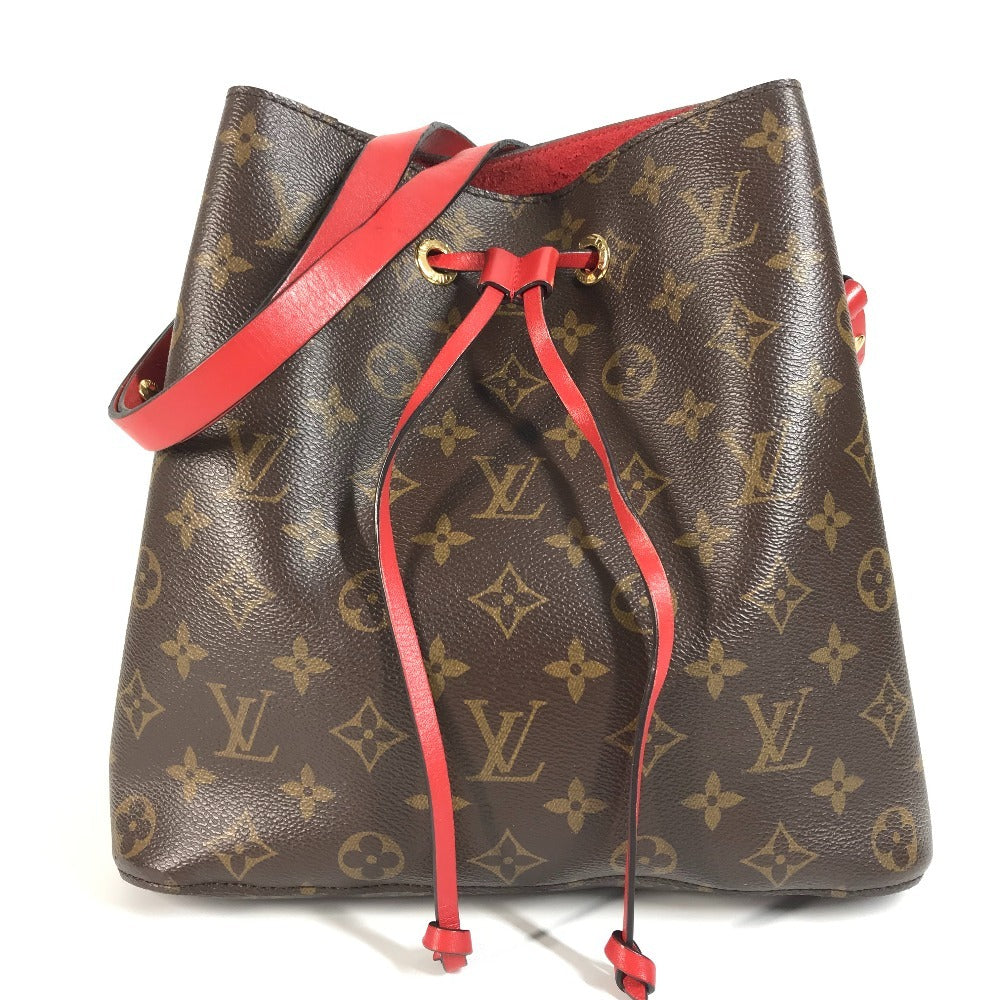 Louis Vuitton M44021 Neo Noe MM Monogram Canvas Red Shoulder Bag