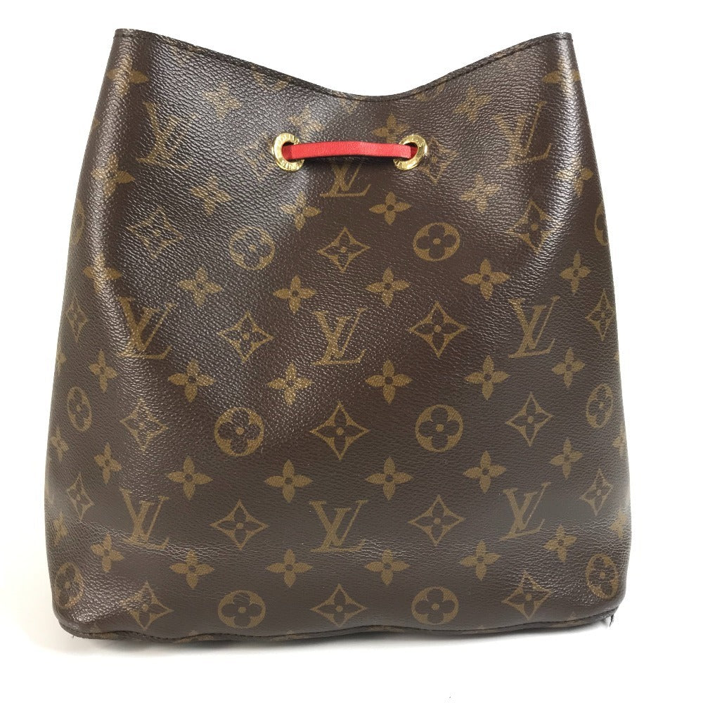 Louis Vuitton M44021 Neo Noe MM Monogram Canvas Red Shoulder Bag