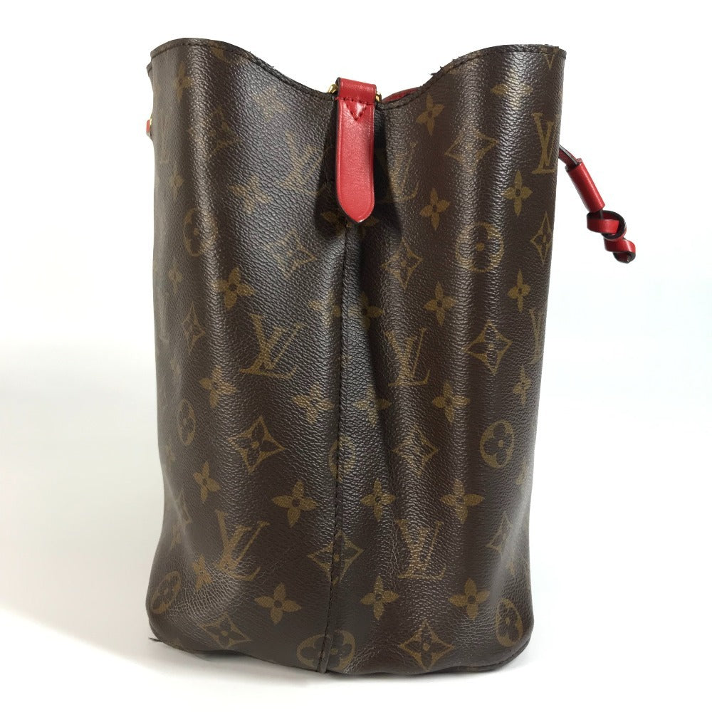 Louis Vuitton M44021 Neo Noe MM Monogram Canvas Red Shoulder Bag