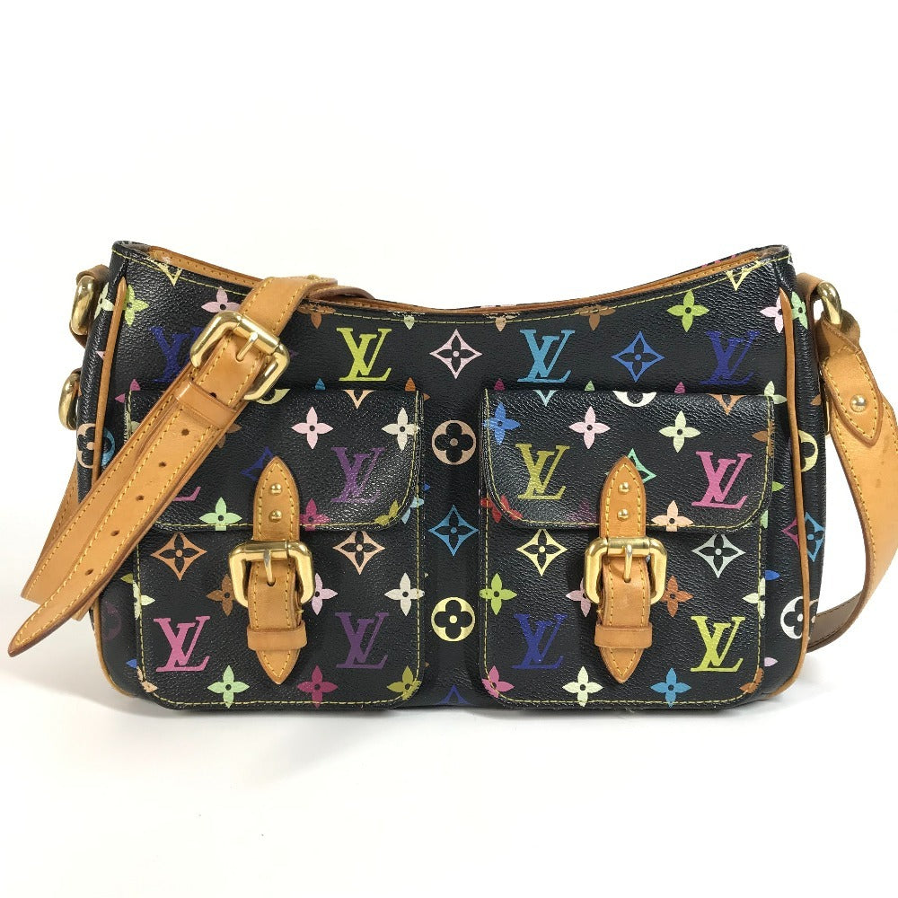 Louis Vuitton M40052 Lodge GM Lodge GM Monogram Canvas Black Multicolor Shoulder Bag