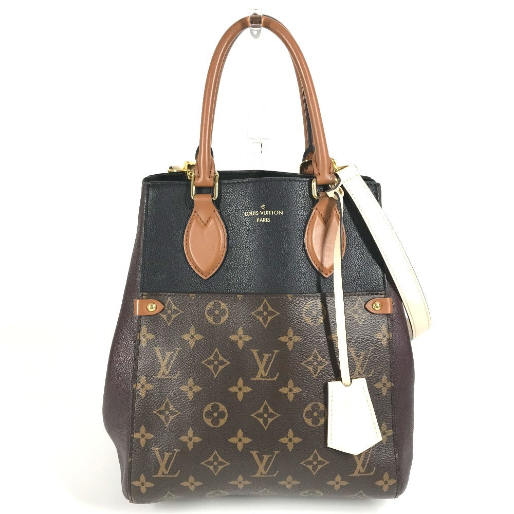 Louis Vuitton M45409 Fold MM Monogram Canvas Brown Tote Bag