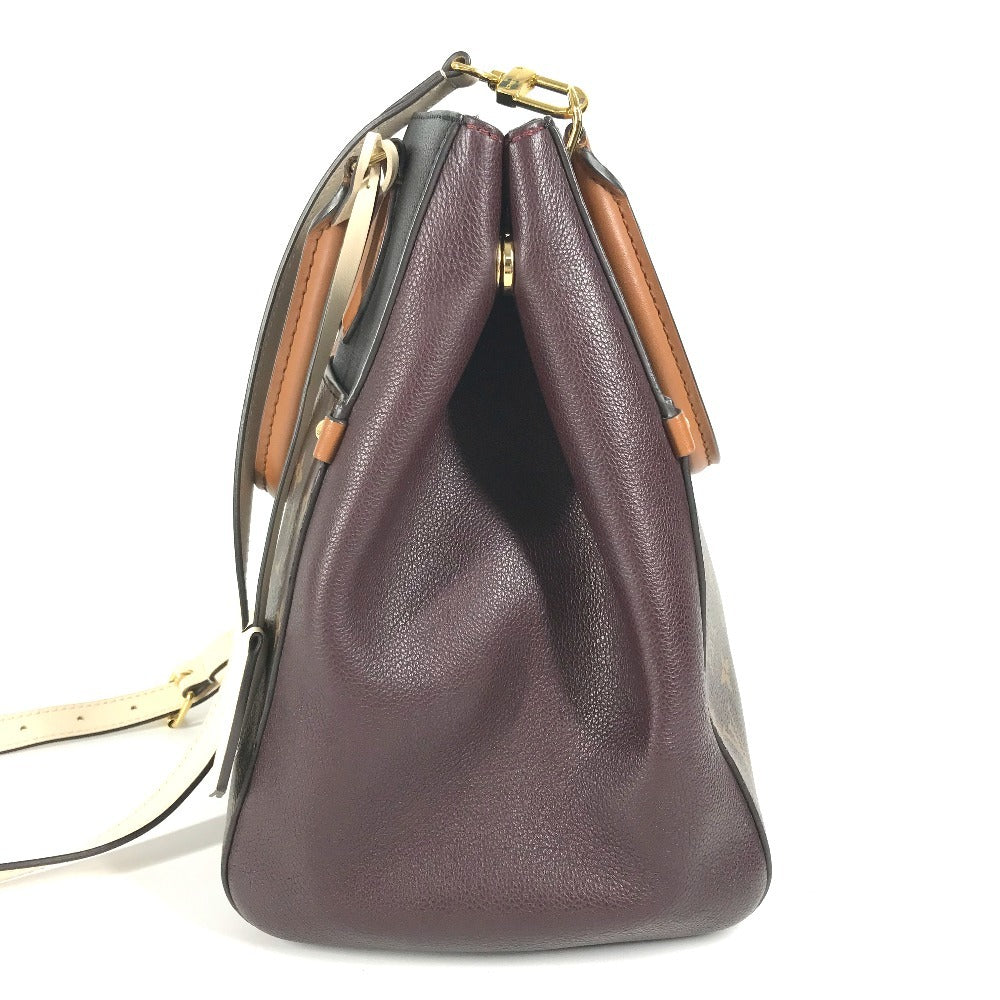 Louis Vuitton M45409 Fold MM Monogram Canvas Brown Tote Bag