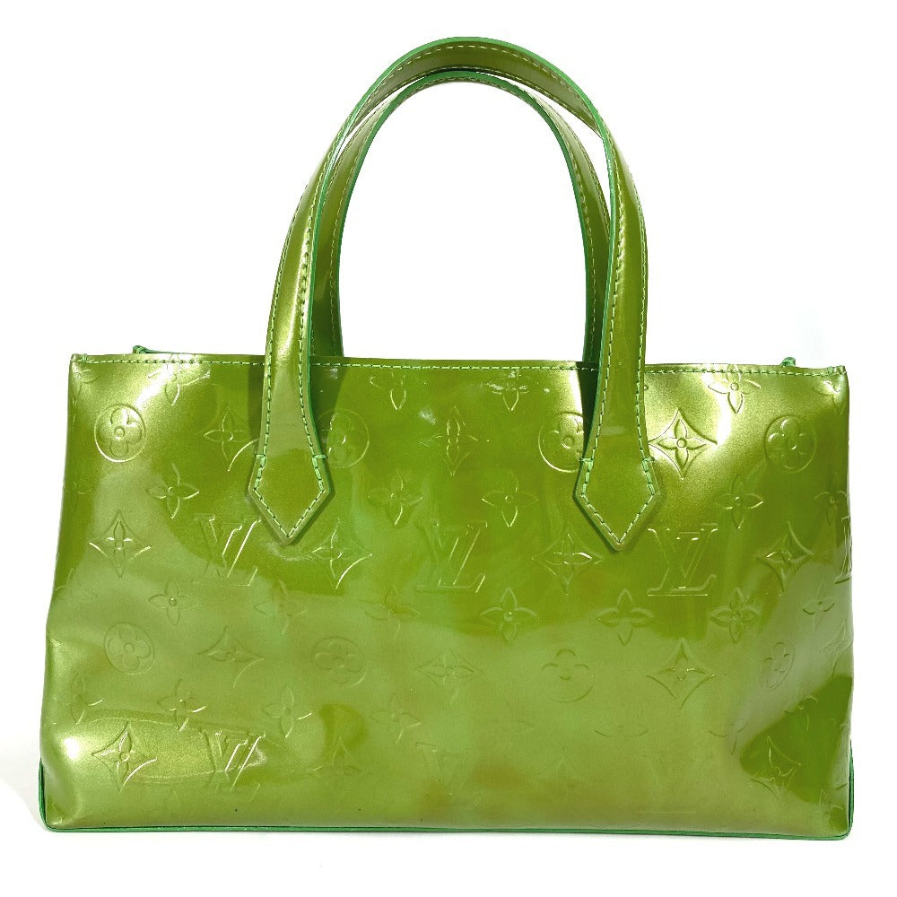 Louis Vuitton M93645 Vernis Wilshire Boulevard Monogram Canvas Green Handbag