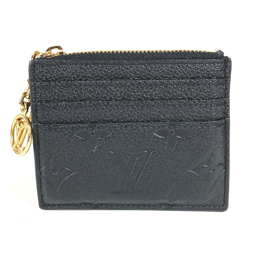 Louis Vuitton Coin M82639 Ann Platt Ann Monogram Leather Black Wallet Case