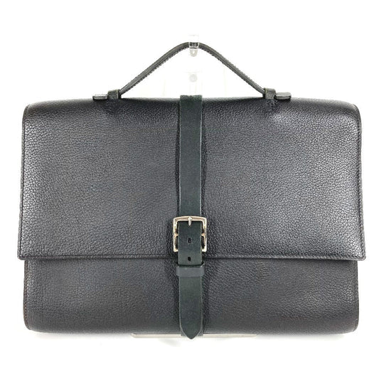 Hermes Business Bag Etrivieres Document Leather Black Travel Bag