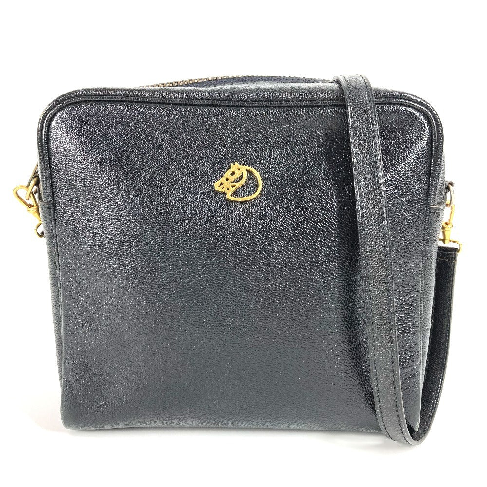 Shoulder Bag Jockey Horse Cheval Leather Black