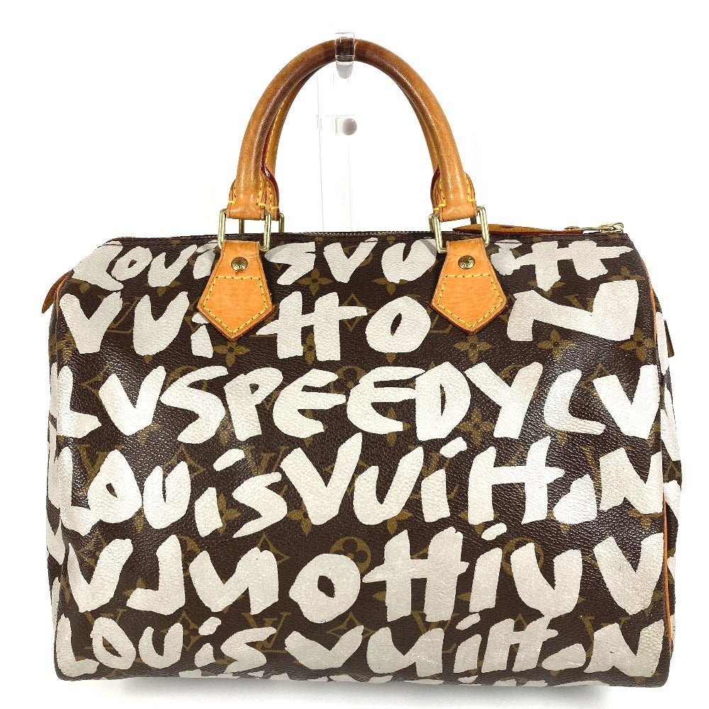 Louis Vuitton M92195 MonogramGraffitiCanvas graffiti Speedy 30 Brown Handbag