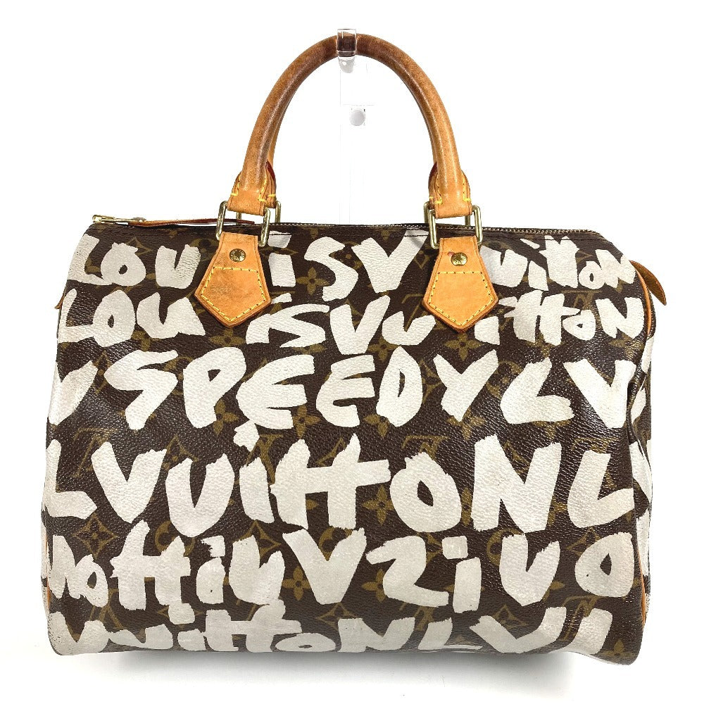 Louis Vuitton M92195 MonogramGraffitiCanvas graffiti Speedy 30 Brown Handbag