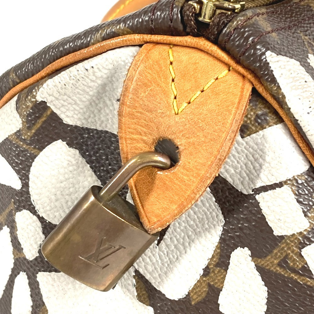 Louis Vuitton M92195 MonogramGraffitiCanvas graffiti Speedy 30 Brown Handbag