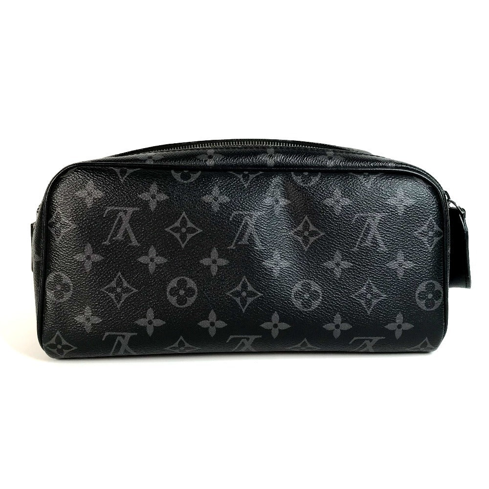 Louis Vuitton business M46354 Eclipse Dop kit Monogram Leather Black Handbag