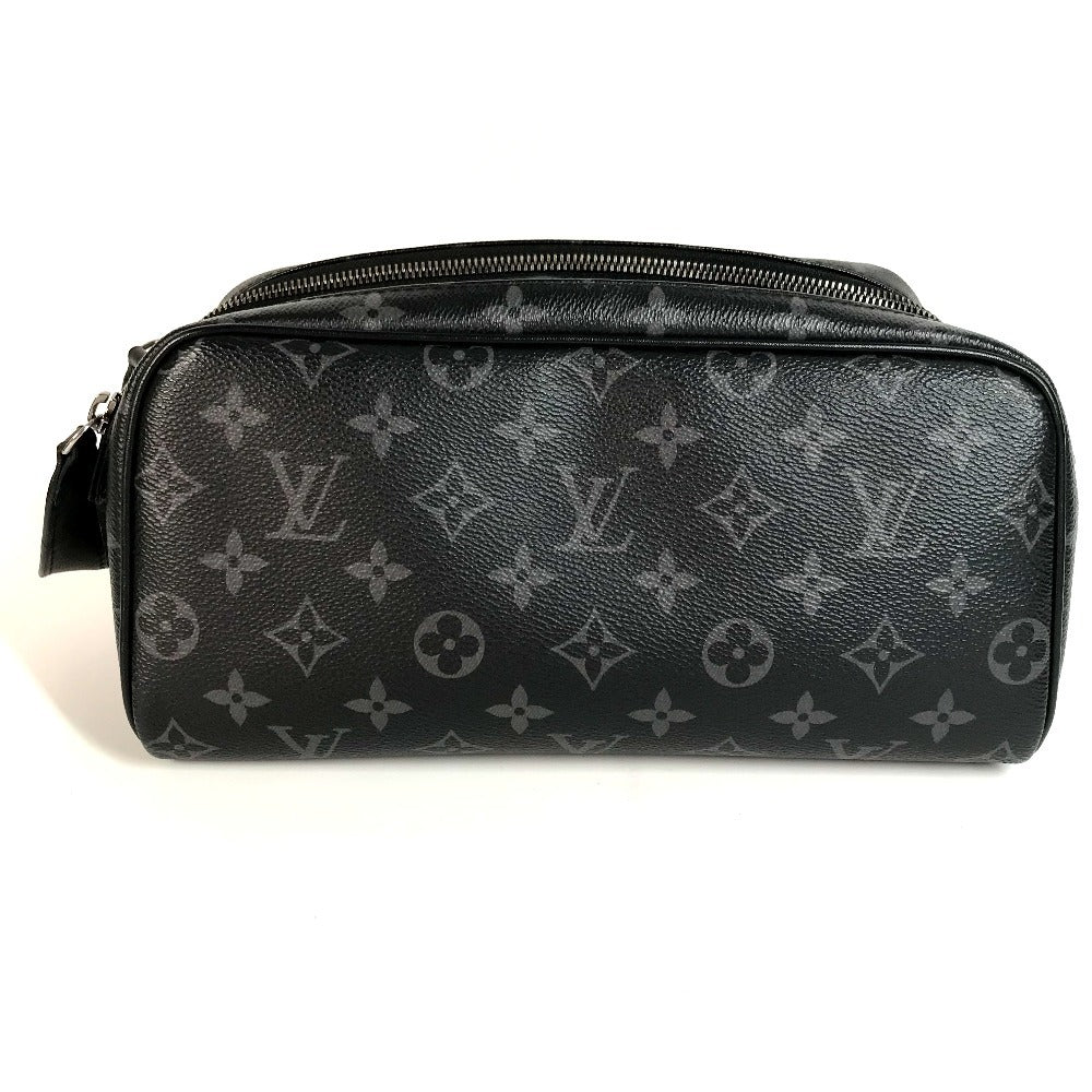 Louis Vuitton business M46354 Eclipse Dop kit Monogram Leather Black Handbag