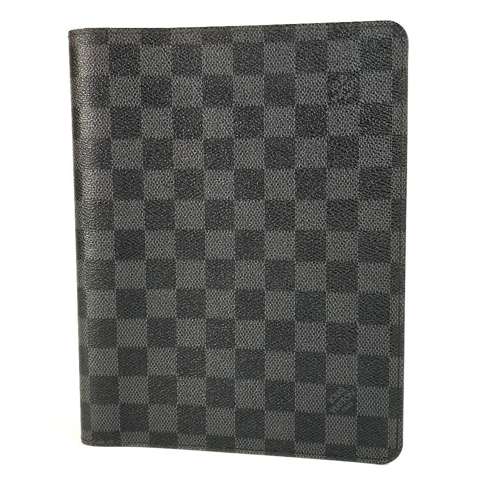 Louis Vuitton Note cover R20974 Damier Grafitto Canvas Black Handbag