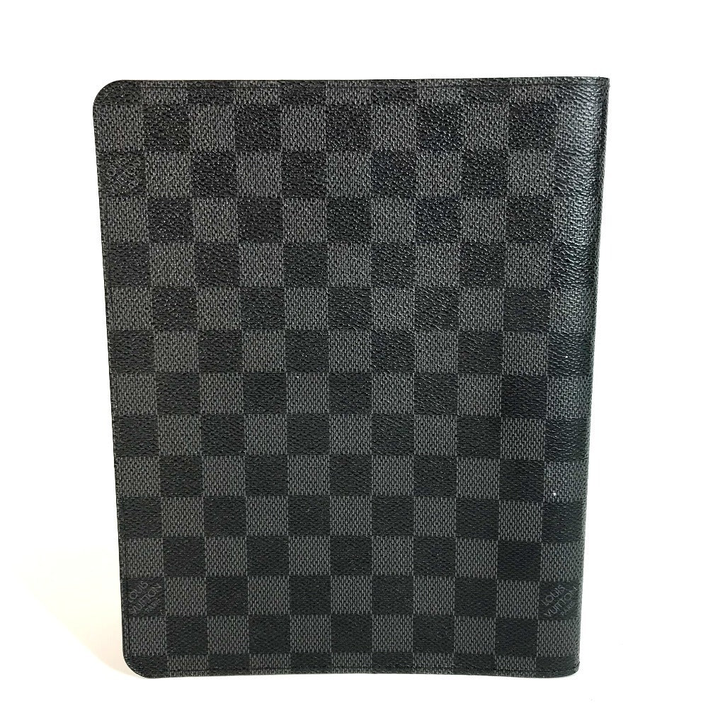 Louis Vuitton Note cover R20974 Damier Grafitto Canvas Black Handbag
