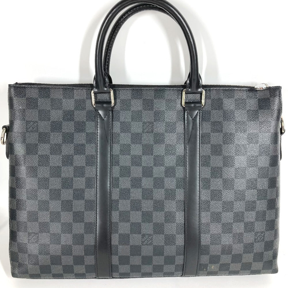 Louis Vuitton Business N40024 Damier Grafitto Damier Canvas Black Handbag