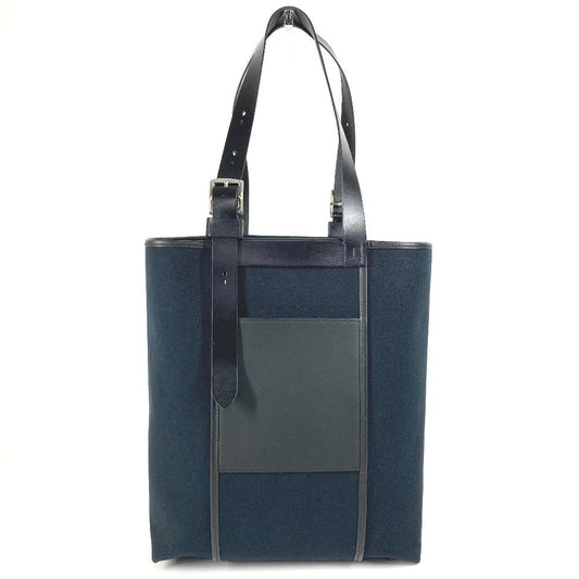 Shoulder Bag , Toile Etriviere Pocket Leather Black