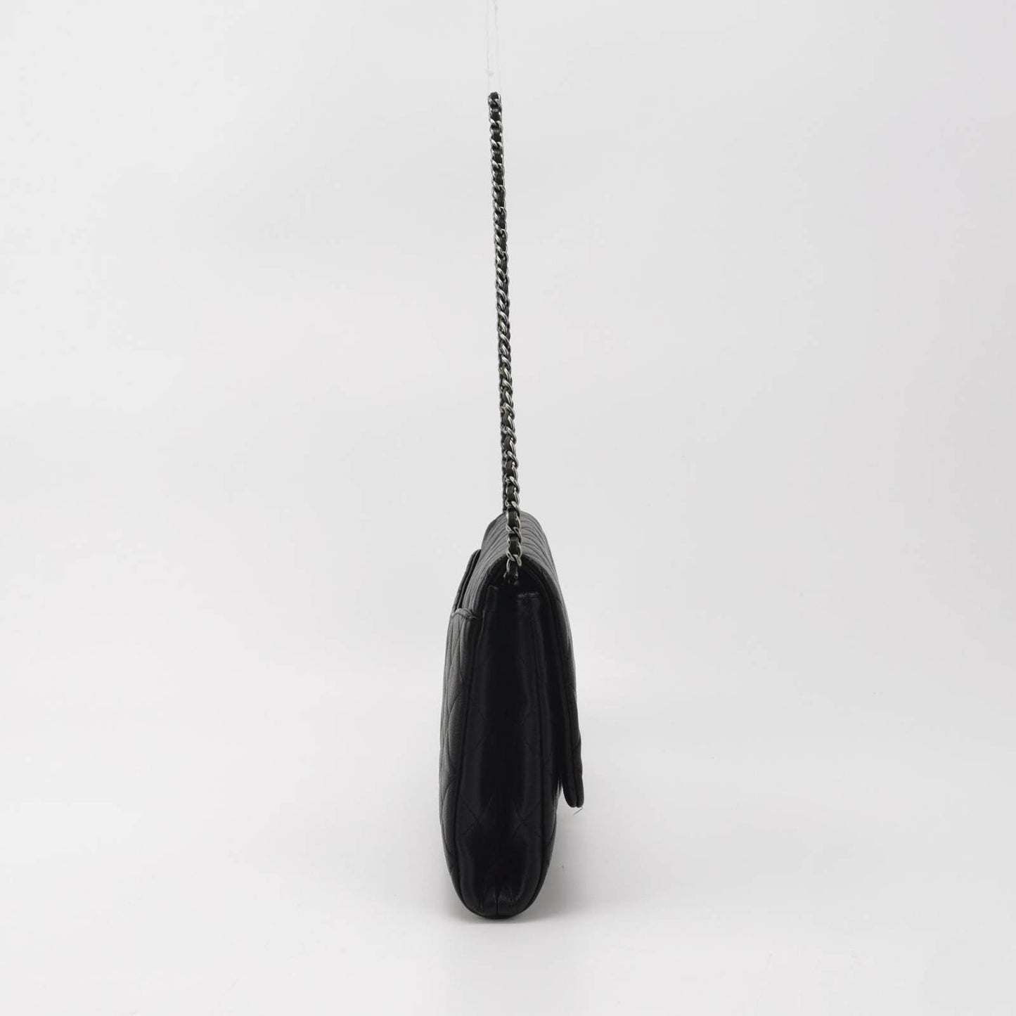 Chanel Envelope Chains Caviar Black Leather Shoulder Bag