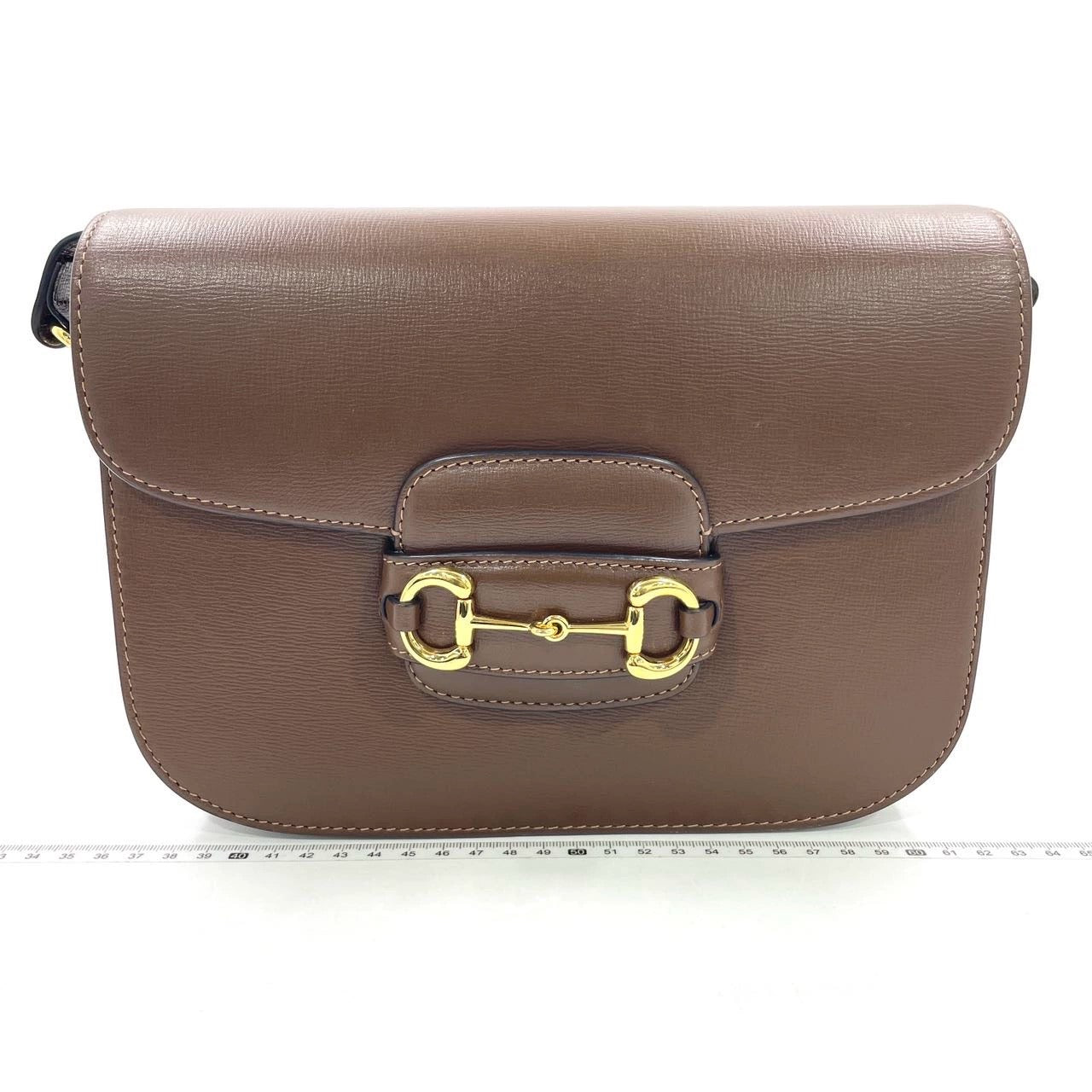 Gucci Horsebit Caramel Leather Brown Small Shoulder Bag Leather 7