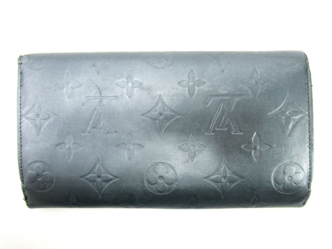 Louis Vuitton Long Purse M65105 Porte Tresor Blue Wallet Case