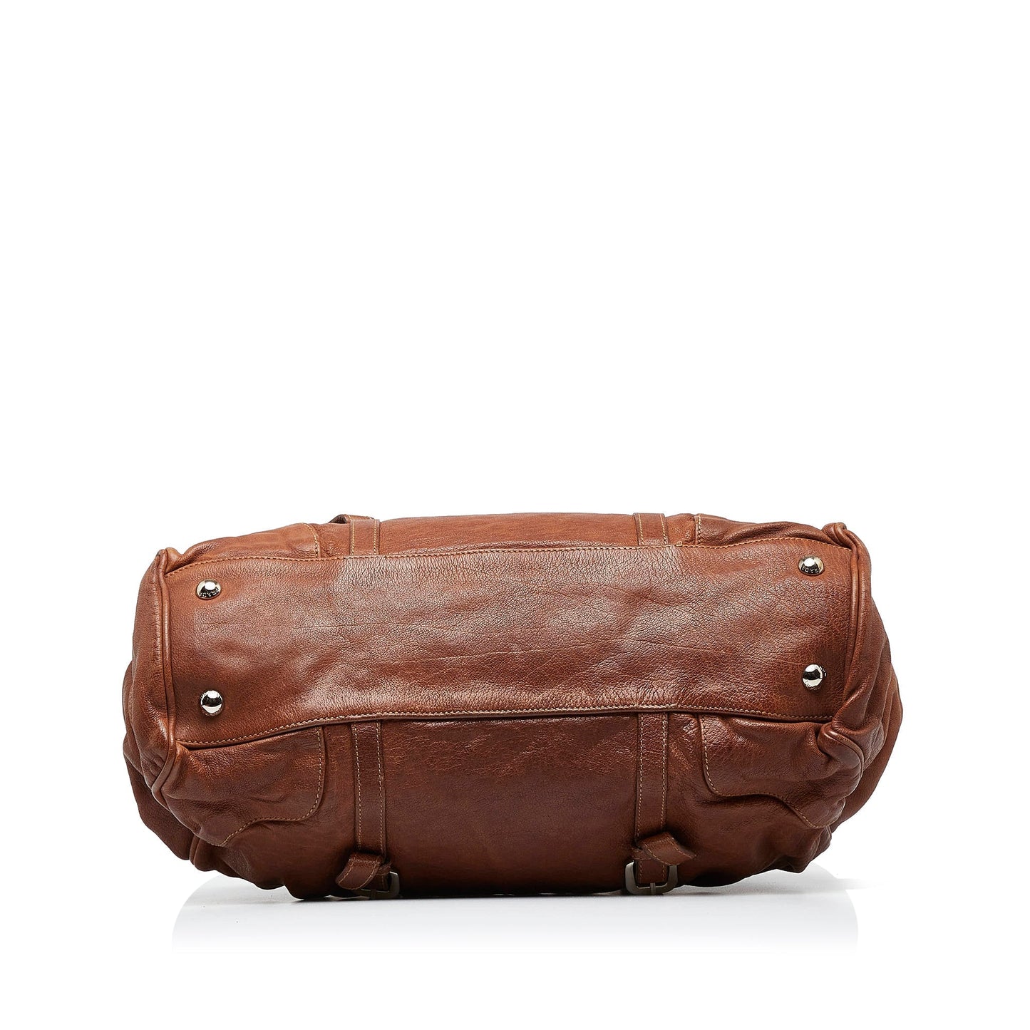 Prada Frame Tote Bag Leather