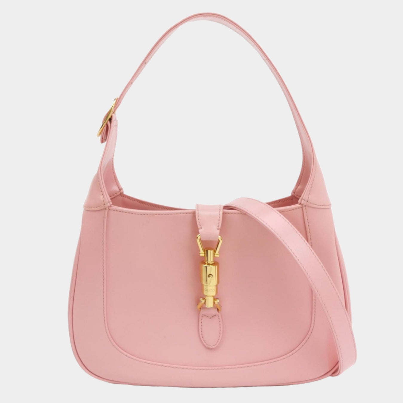 Gucci Jackie Adjustable Strap Size Leather Pink Small Travel Bag