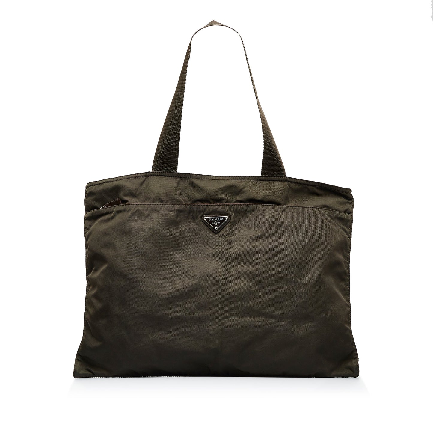 Prada Tessuto Tote Bag Brown